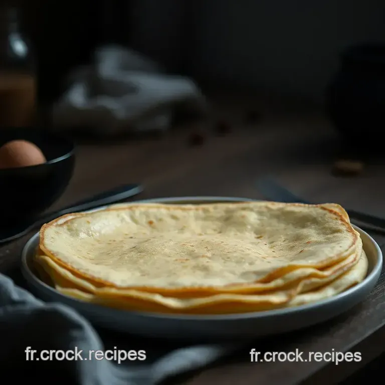 Recette De P&acirc;te &Agrave; Cr&ecirc;pes Avec Amour presentation