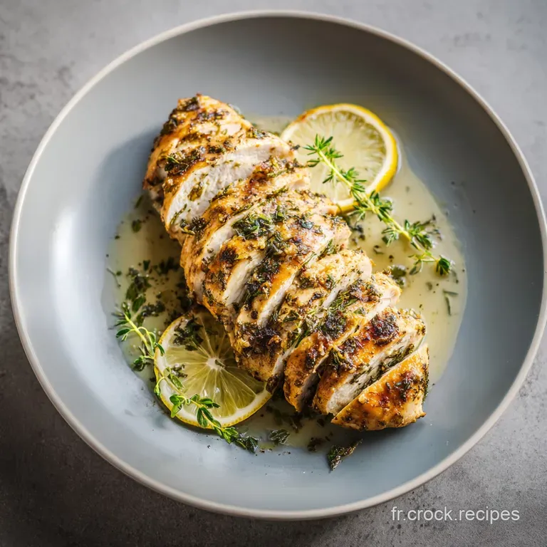 Perfectly seared chicken breast atop a bed of colorful greens, drizzled with a luscious sauce, ready to be served.