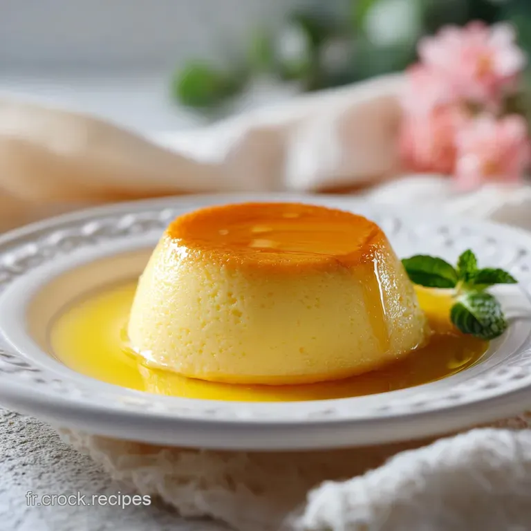 Recette Flan Aux Oeufs Maison et Caramel