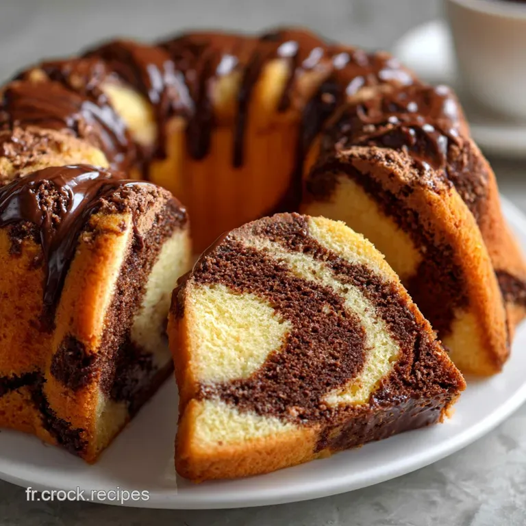 Recette Gateau Marbr&eacute; Moelleux Maison