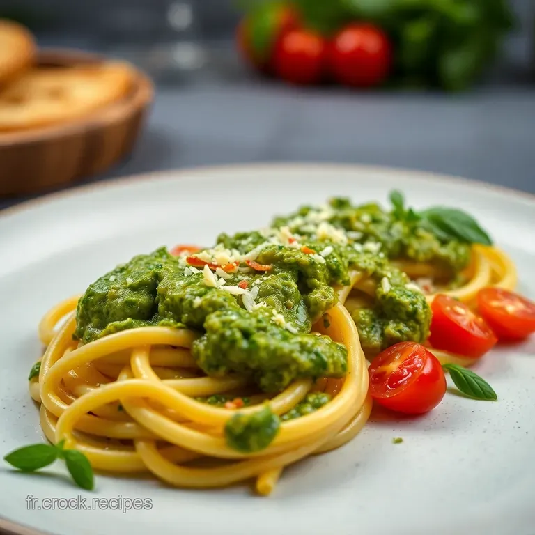 Recette Pesto: Basil Bliss &ndash; Le Classique Facile presentation