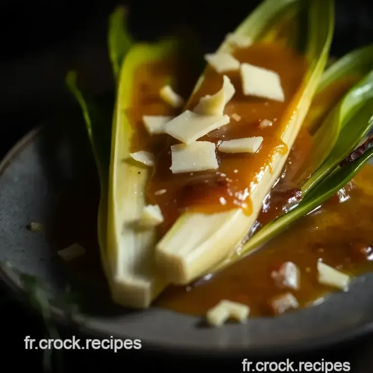 Recette Tatin D&rsquo;endives Caram&eacute;lis&eacute;es Au Miel Et Au Parmesan presentation