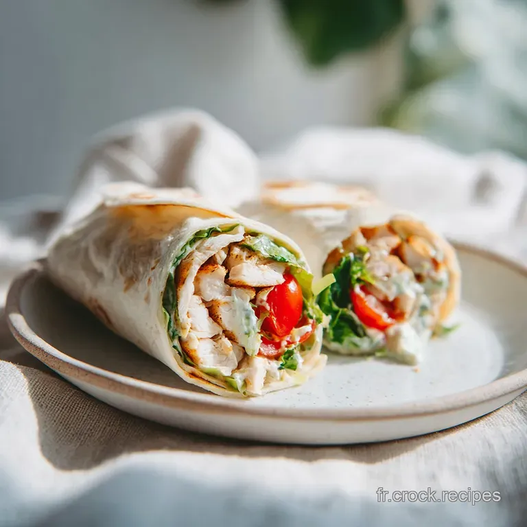 Recette Wrap Froid: Poulet et Fromage Frais