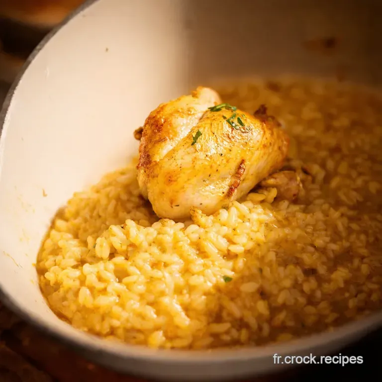 Risotto Au Poulet Onctueux Le Secret Dune Cuisine R&eacute;ussie presentation