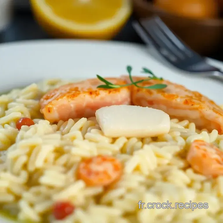 Risotto au Saumon et Son Velout&eacute; de Citron