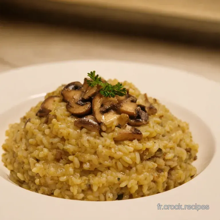 Risotto Aux Champignons Sauvages Un Voyage En For&ecirc;t Dans Votre Assiette presentation