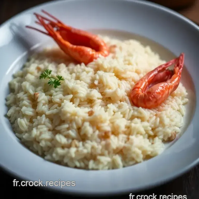 Risotto Aux Crevettes Et Citron presentation