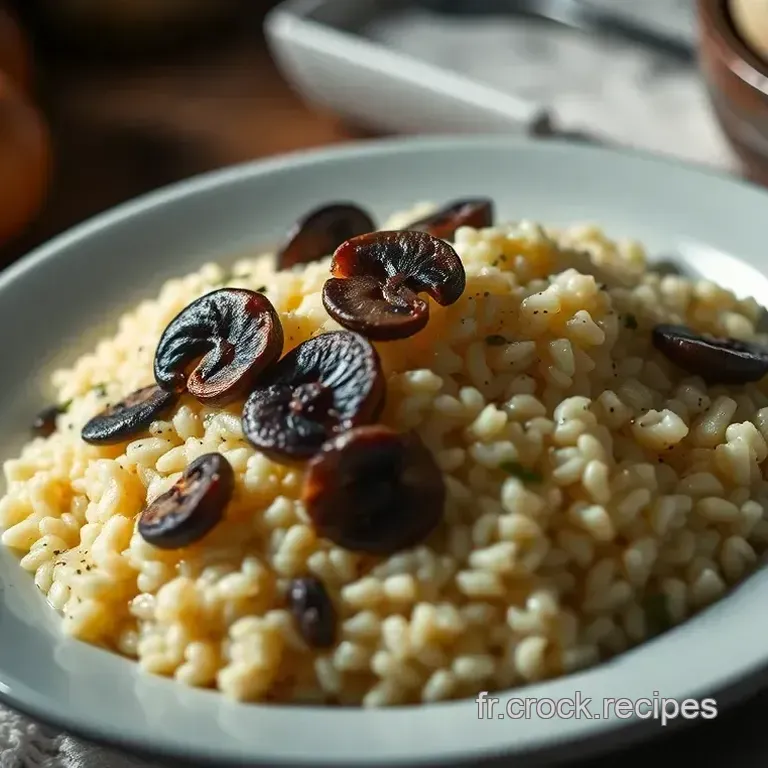 Risotto de Coquillettes Cr&eacute;meux aux Champignons