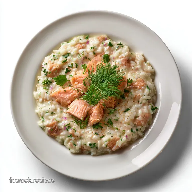 Risotto L&eacute;ger au Saumon Frais et Boursin : La Vague Cr&eacute;meuse (Allonda)