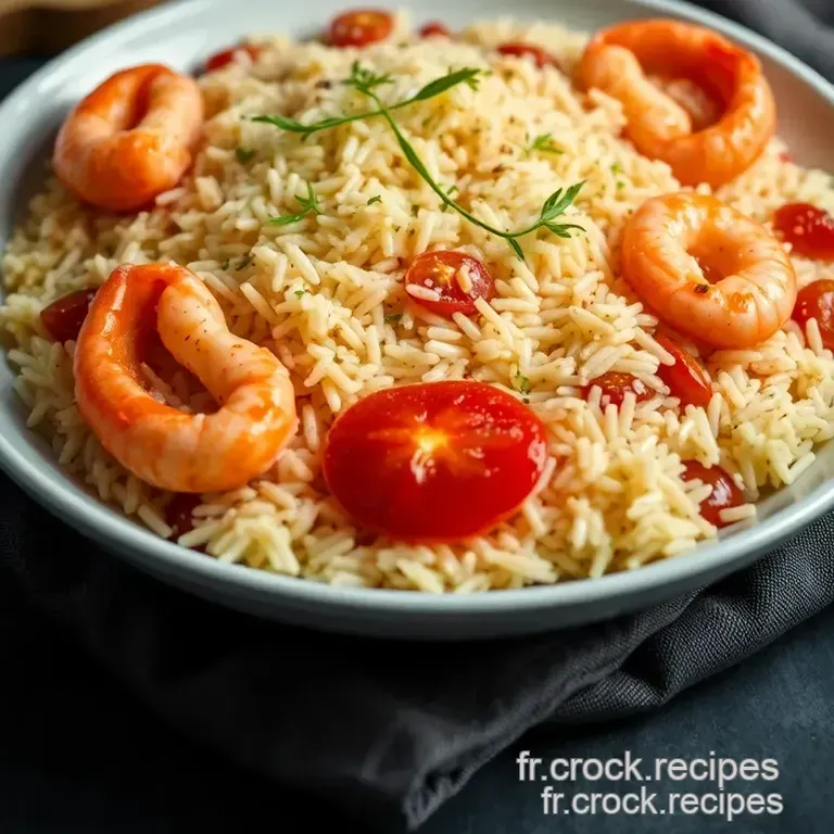 Riz Aux Crevettes &Agrave; La Proven&ccedil;ale : Saveurs M&eacute;diterran&eacute;ennes En Un Plat presentation