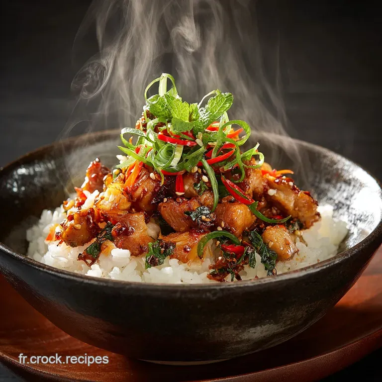 Le Riz Frit au Poulet Authentique LArt du Wok Rapide