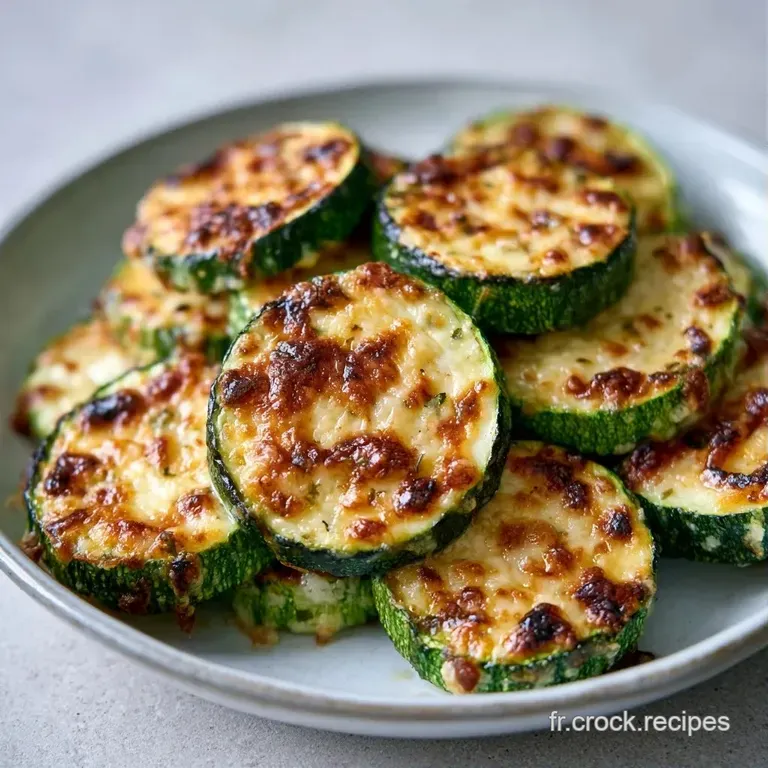 Courgettes grill&eacute;es dispos&eacute;es avec soin sur une assiette blanche, parsem&eacute;es d'herbes fra&icirc;ches et de poivre concass&eacute;.