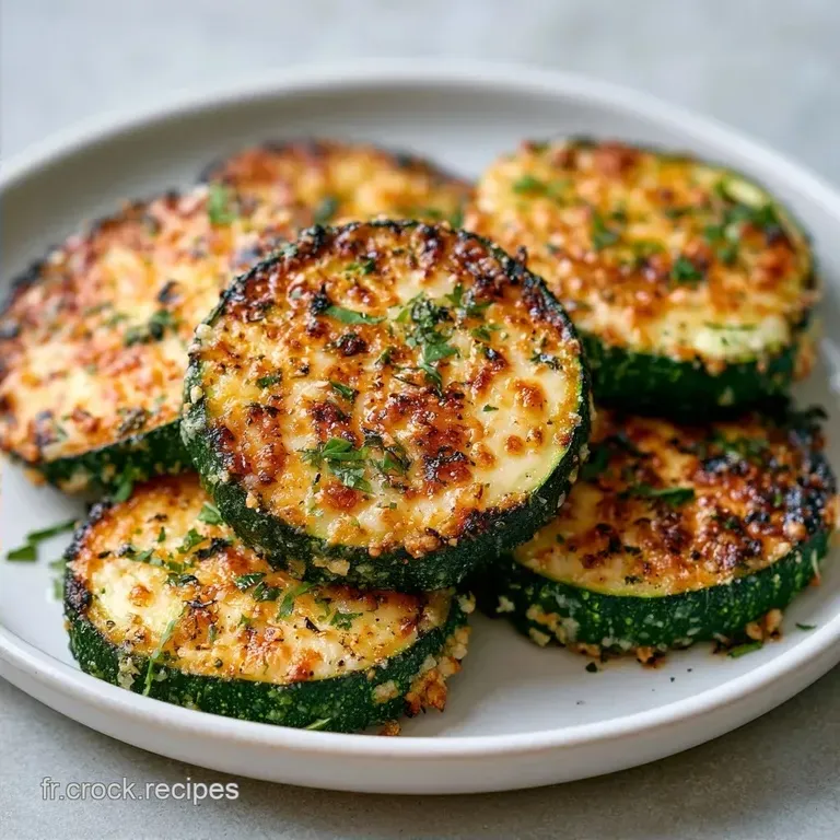 Rondelles de Courgettes Grill&eacute;es au Parmesan