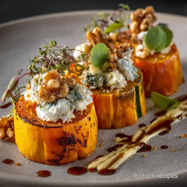 Le Roul&eacute; De Potimarron Au Ch&egrave;vre Frais Et Noix presentation