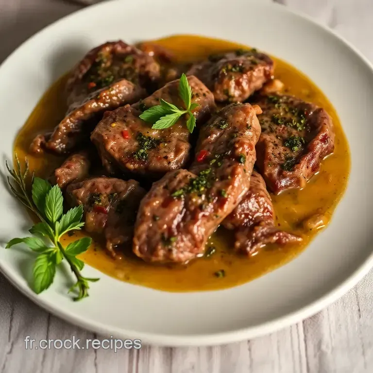 Rumsteak &Agrave; La Proven&ccedil;ale Avec Salsa Verde presentation