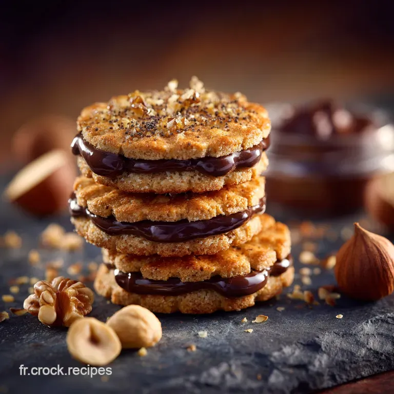 Sabl&eacute;s Gourmands Le Secret Noisette Et Chocolat Noir presentation