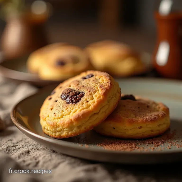 Les Biscuits Sabl&eacute;s Grandm&egrave;re Croustillants &Agrave; Lext&eacute;rieur Fondants Au C&oelig;ur P&eacute;pites De Chocolat Noir presentation