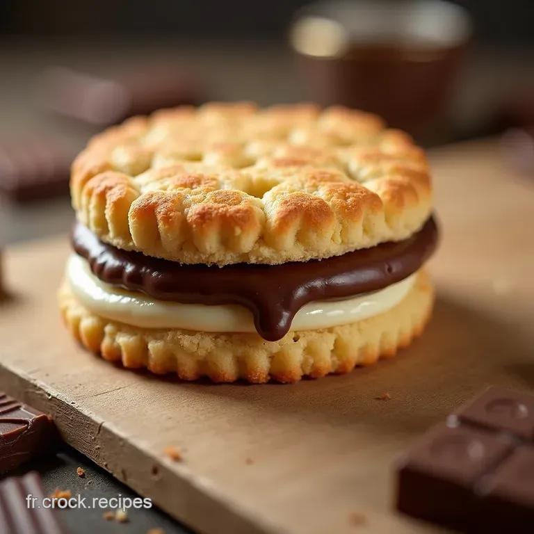 Les Biscuits Sabl&eacute;s GrandM&egrave;re Croustillants &agrave; lExt&eacute;rieur Fondants au C&oelig;ur P&eacute;pites de Chocolat Noir