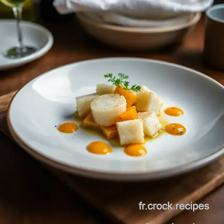 Saint-Jacques Po&ecirc;l&eacute;es &Eacute;clats De Butternut Et R&eacute;duction Balsamique presentation