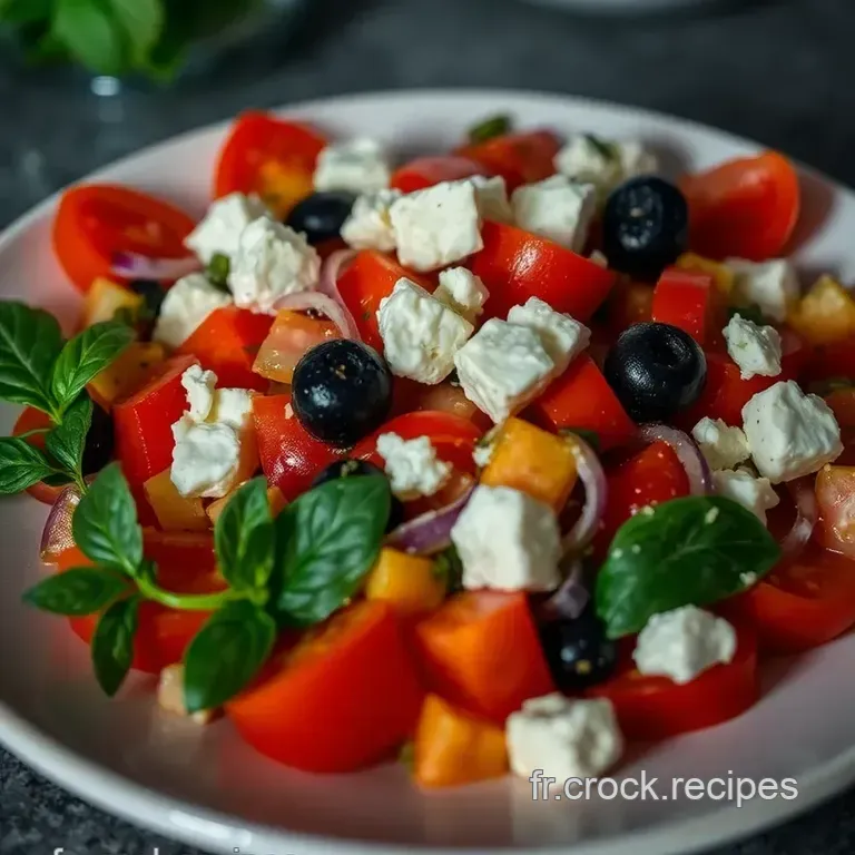 Salade Aux Saveurs De La M&eacute;diterran&eacute;e presentation