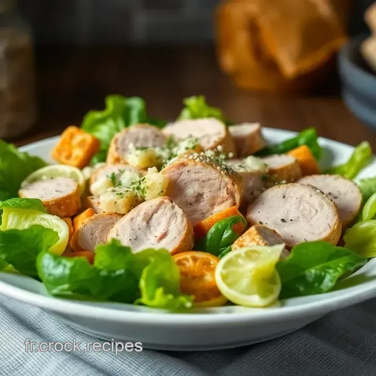 Salade C&eacute;sar au Poulet : Un Classique R&eacute;invent&eacute;