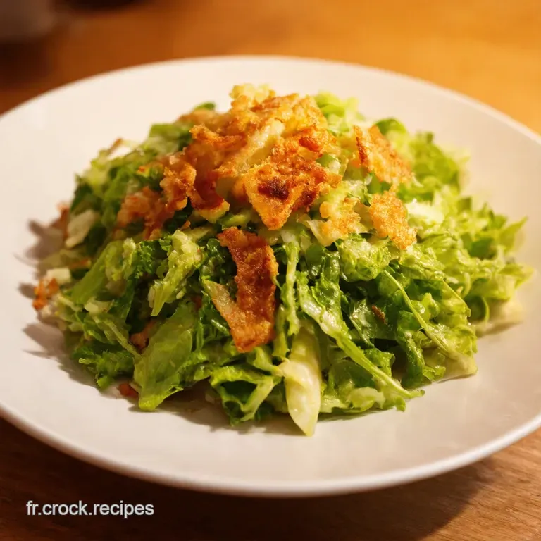 Salade Croquante Asiatique Chou Chinois Carottes Soja presentation