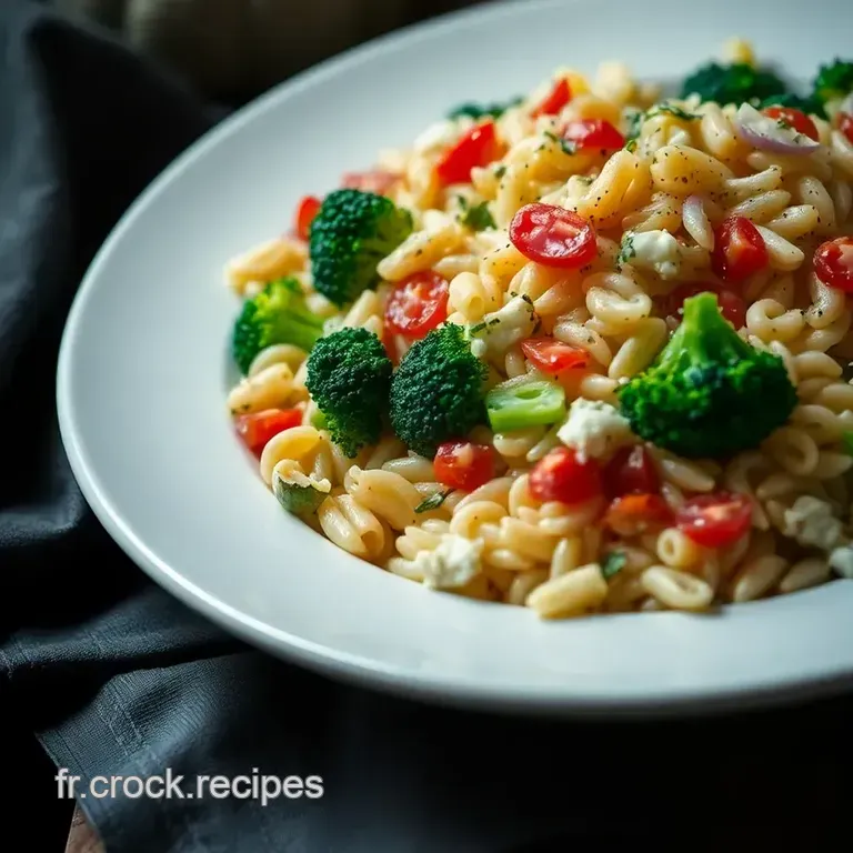Salade D orzo Printani&egrave;re: Broccoli Feta Et Un Zeste De Soleil presentation