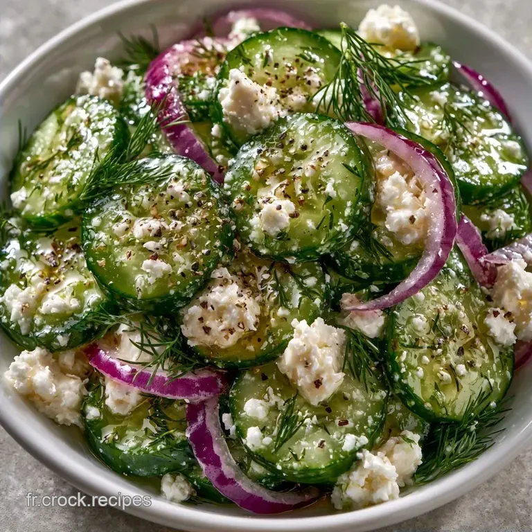 Salade De Concombre Et Feta Keto en 15 Minutes