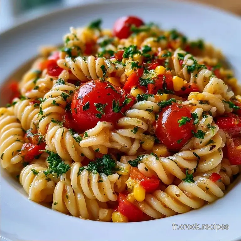 Salade De P&acirc;tes Froide Express aux Tomates Cerises