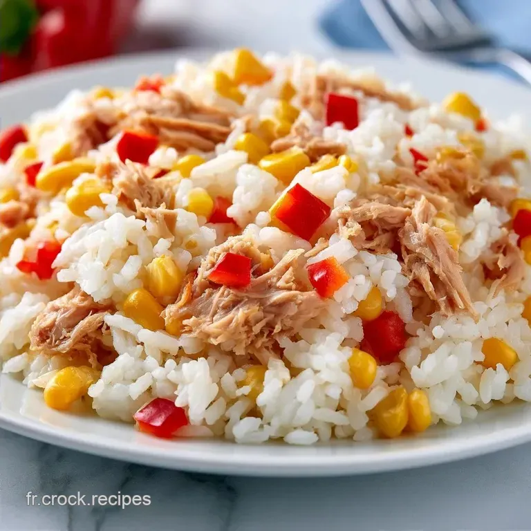 Salade De Riz Froide Rapide au Thon et Ma&iuml;s