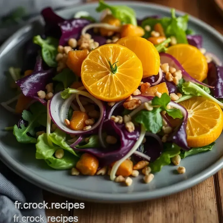 Salade Du Sagittaire: Agrumes & Noix presentation