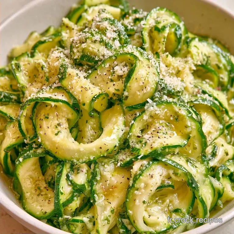 Salade Froide de Courgettes au Citron et Parmesan
