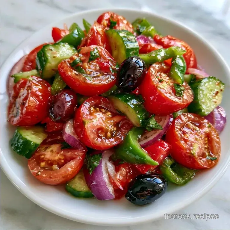 Salade Grecque Rapide Et Facile en 15 Minutes