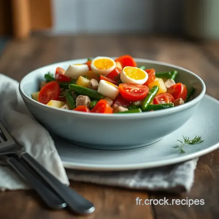 Salade Ni&ccedil;oise R&eacute;v&eacute;l&eacute;e: L &eacute;l&eacute;gance D&eacute;contract&eacute;e presentation