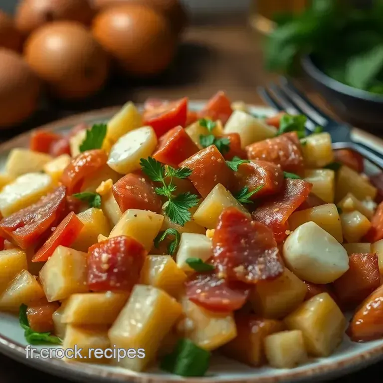 Salade Pi&eacute;montaise de Grand-M&egrave;re: Un Festin Tricolore Facile!