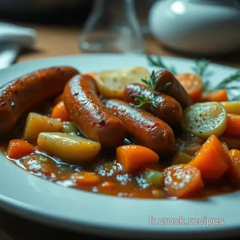 Saucisse Fum&eacute;e &agrave; la Fran&ccedil;aise : Un Festin de Saveurs