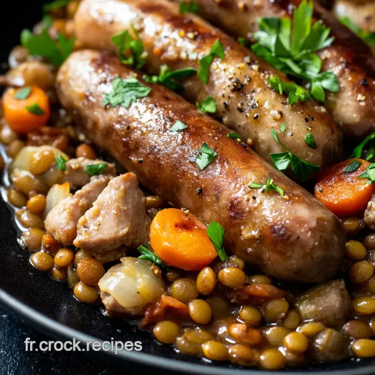 Saucisse Lentille: Un Classique Fran&ccedil;ais presentation