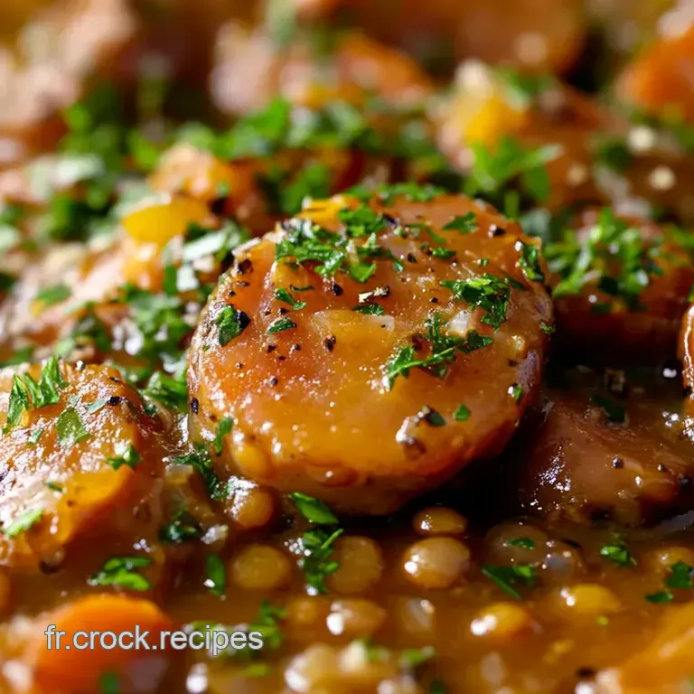 Saucisse Lentille: Un Classique Fran&ccedil;ais