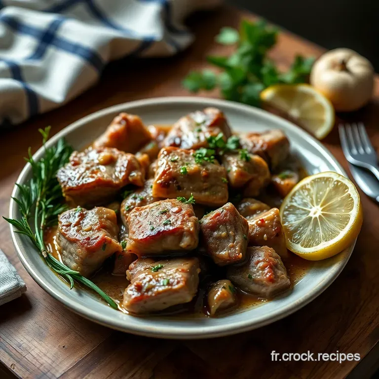 Saut&eacute; De Veau &Agrave; L&rsquo;ancienne presentation