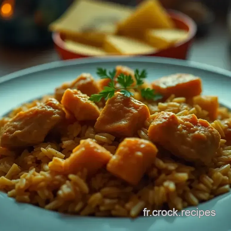 Savourez un Poulet au Curry Cr&eacute;meux avec Riz Parfum&eacute;