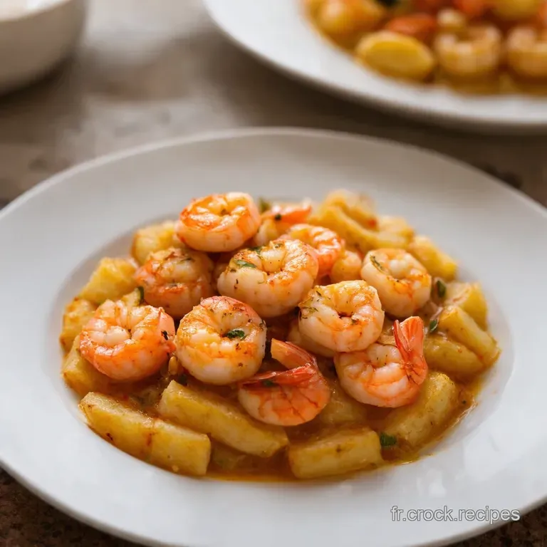 Shrimp Scampi Pasta Un R&ecirc;ve De Bistro Parisien presentation