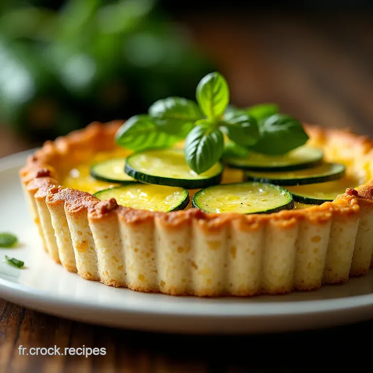 Soleil en Tarte Courgettes Feta et Herbes Fra&icirc;ches