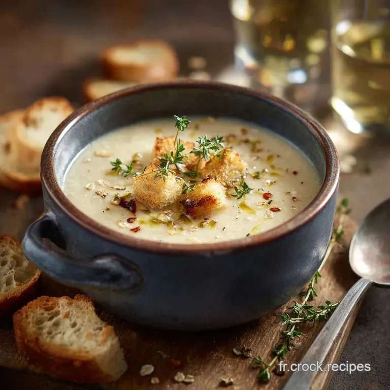 Soupe Aux Flocons Davoine : Velout&eacute; Cr&eacute;meux Aux L&eacute;gumes Racines presentation