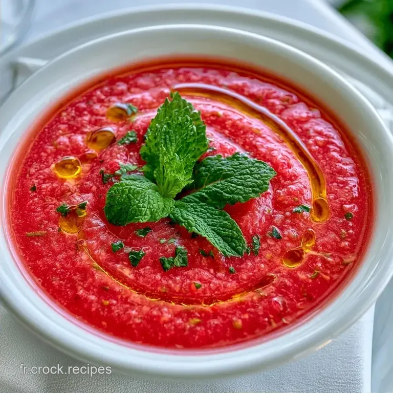 Soupe De Past&egrave;que &Agrave; La Menthe : Fra&icirc;che et Acidul&eacute;e
