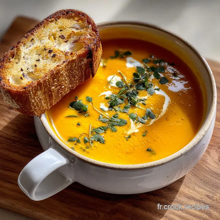 Velout&eacute; Potimarron Thermomix Facile et Soyeux