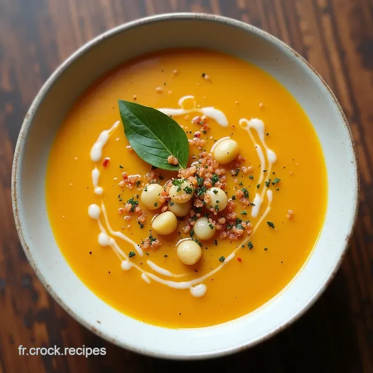 Soupe Velout&eacute;e aux Haricots Blancs et Lardons Fum&eacute;s