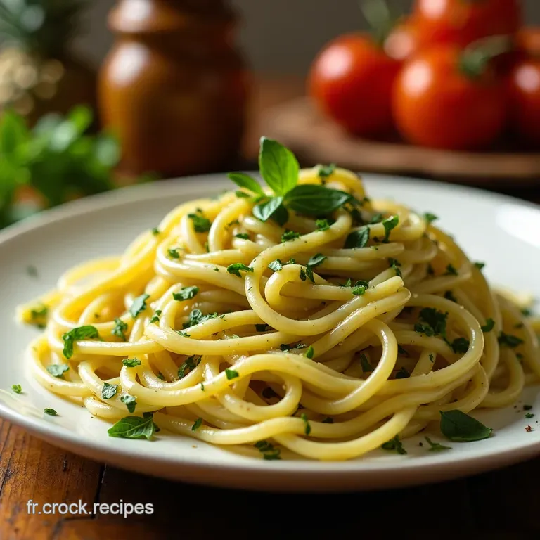 Spaghetti &Agrave; La Cr&egrave;me De Courgette Un D&eacute;lice V&eacute;g&eacute;tal presentation