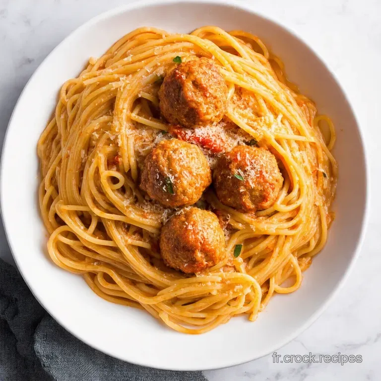 Spaghetti et Boulettes de Viande Maison