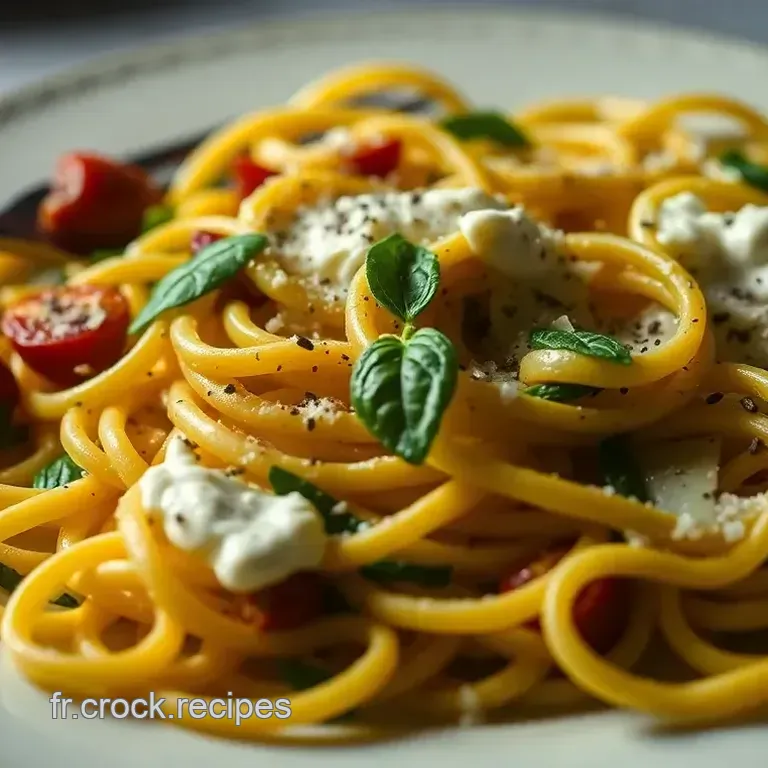 Tagliatelles &agrave; la Cr&egrave;me de Courgette Onctueuse