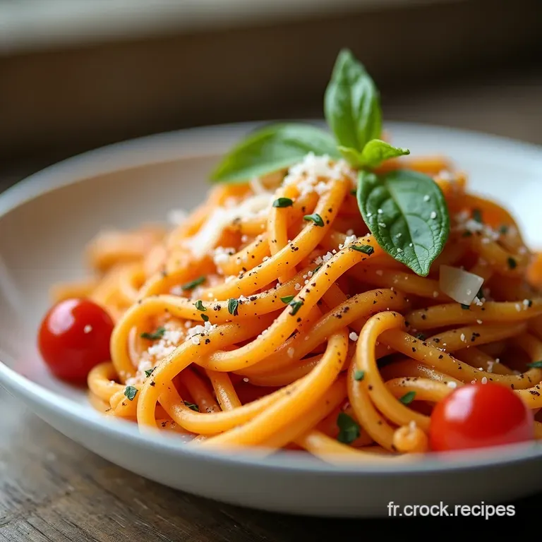 Tagliatelles du Terroir Cr&eacute;meux de Poireau Tomates Confites et Parmesan Affin&eacute;